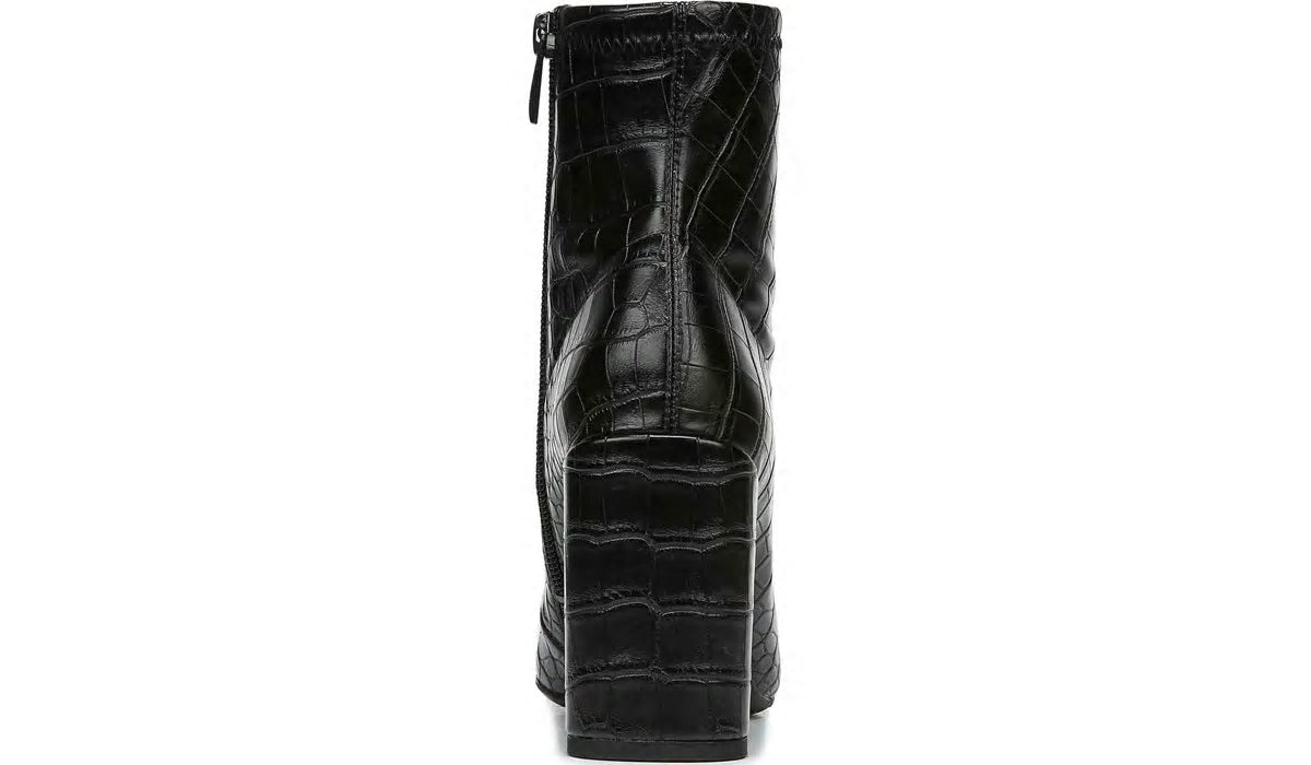 Franco Harmond Block Heel Bootie - Black Crocco