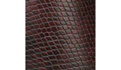 Franco Harmond Block Heel Bootie - Bordeaux Faux Snake Leather