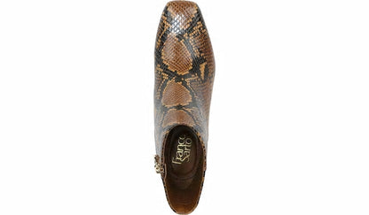 Franco Marquee Bootie - Brown Snake Print Leather