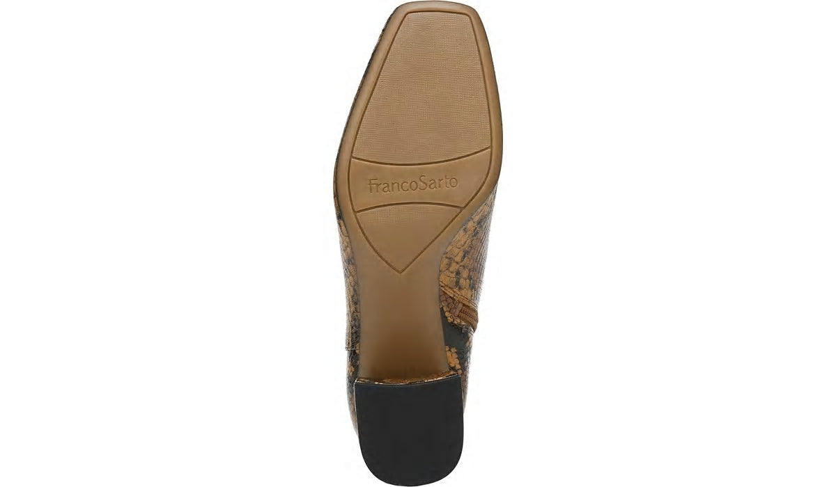 Franco Marquee Bootie - Brown Snake Print Leather