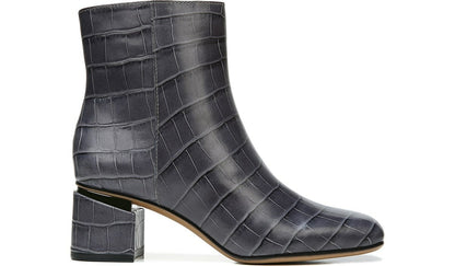 Franco Marquee Bootie - Grey Croco Print Leather