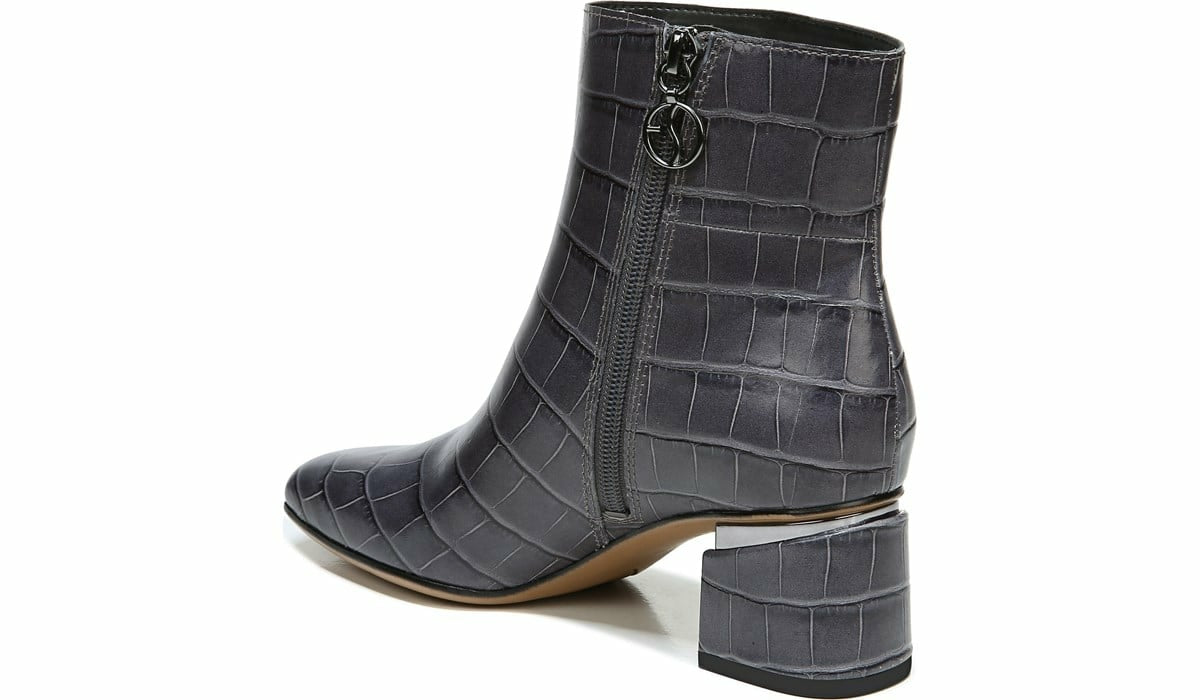 Franco Marquee Bootie - Grey Croco Print Leather