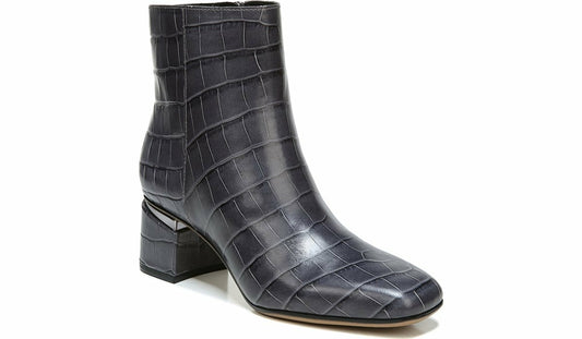 Franco Marquee Bootie - Grey Croco Print Leather