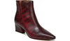 Wine Snake Print Leather