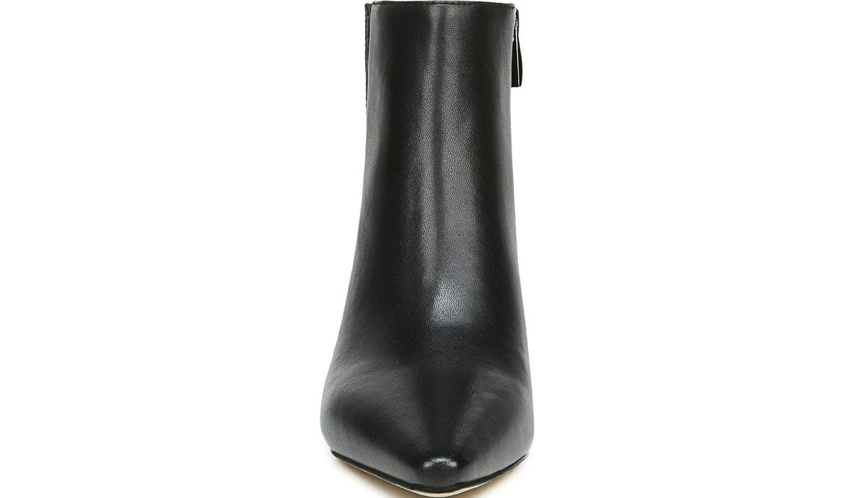 Franco Sandria Block Heel Bootie - Black Leather