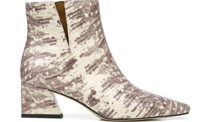 Franco Sandria Block Heel Bootie - Roccia Snake Print Leather