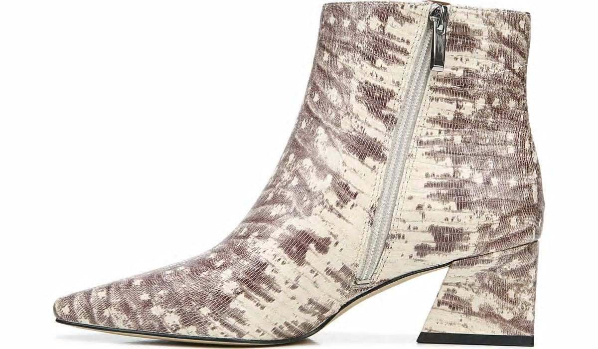 Franco Sandria Block Heel Bootie - Roccia Snake Print Leather