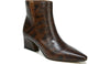 Espresso Snake Print Leather