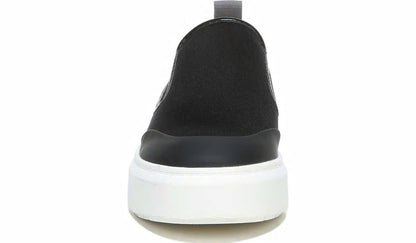 Franco Lazer Platform Slip On Sneaker - Black Fabric