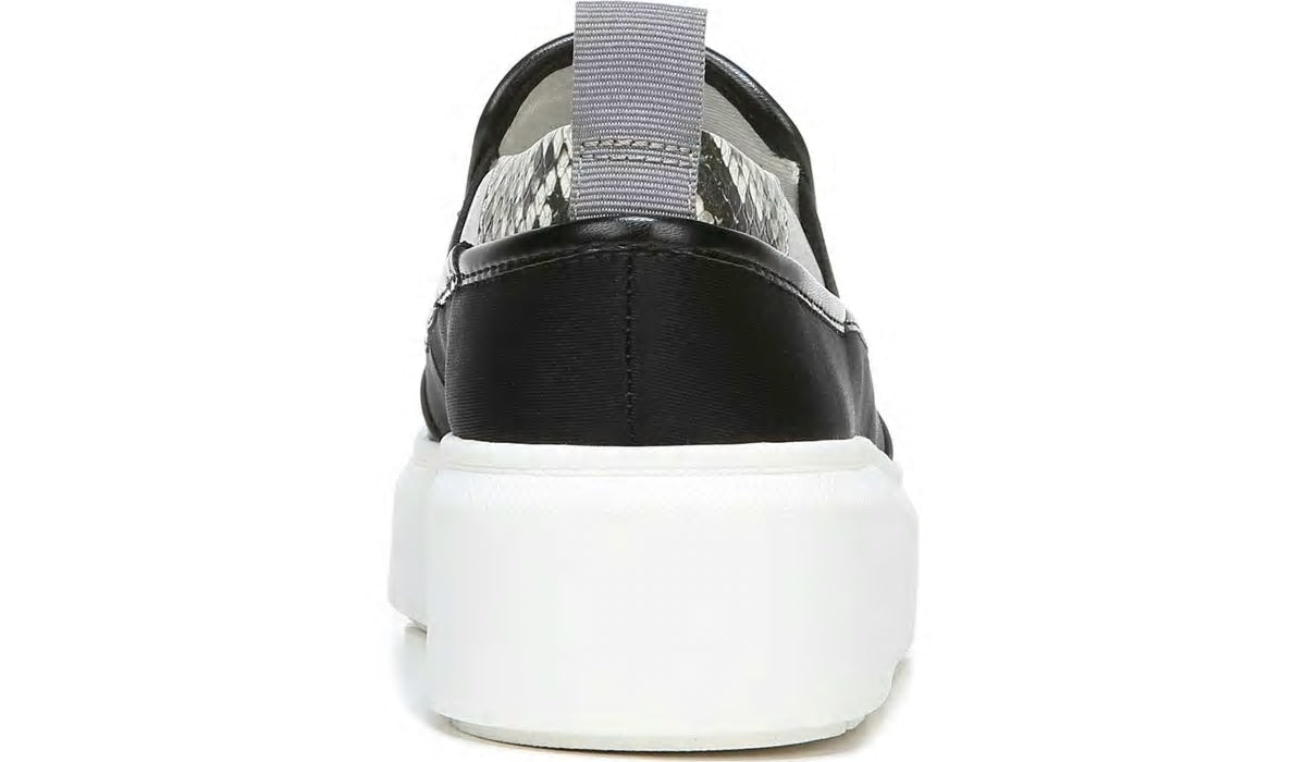 Franco Lazer Platform Slip On Sneaker - Black Fabric