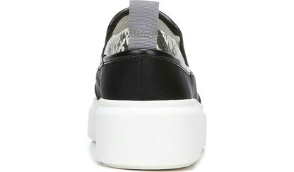 Franco Lazer Platform Slip On Sneaker - Black Fabric