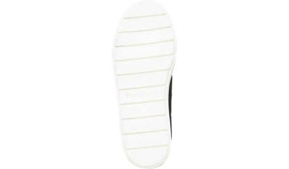 Franco Lazer Platform Slip On Sneaker - Black Fabric