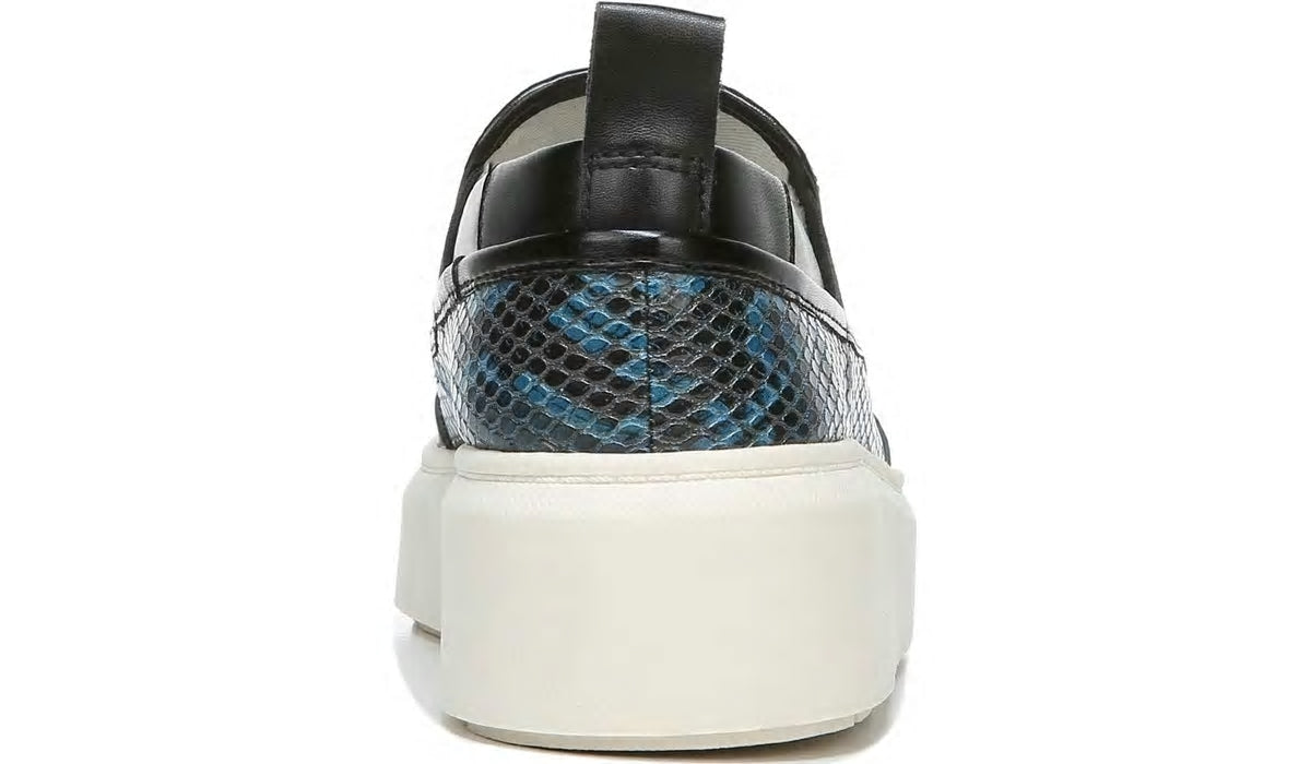 Franco Lazer Platform Slip On Sneaker - Pacific Blue Faux Leather