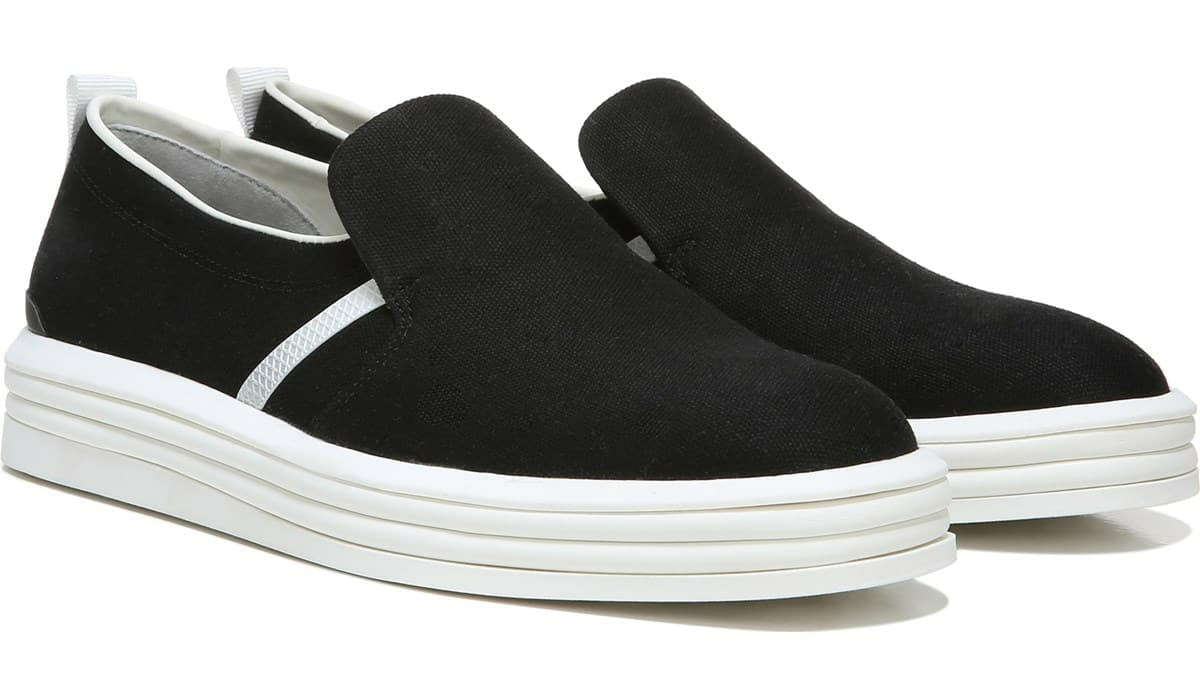 Franco Maldives Slip On Sneaker - Black Canvas