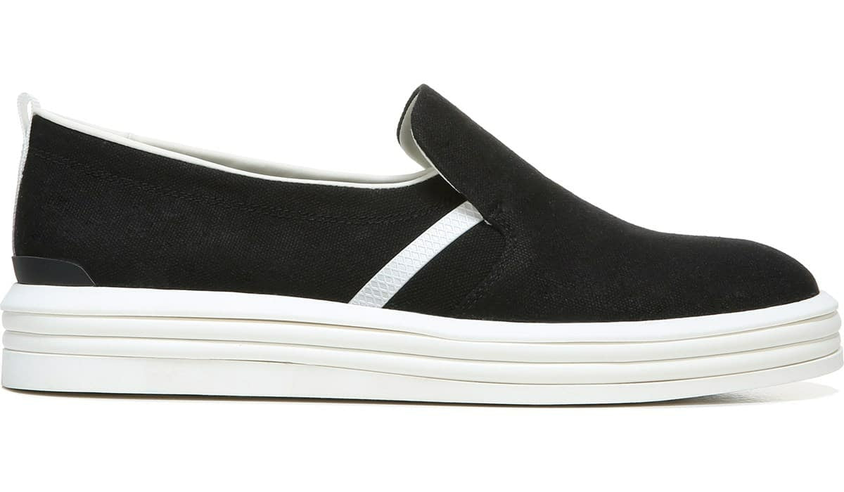 Franco Maldives Slip On Sneaker - Black Canvas