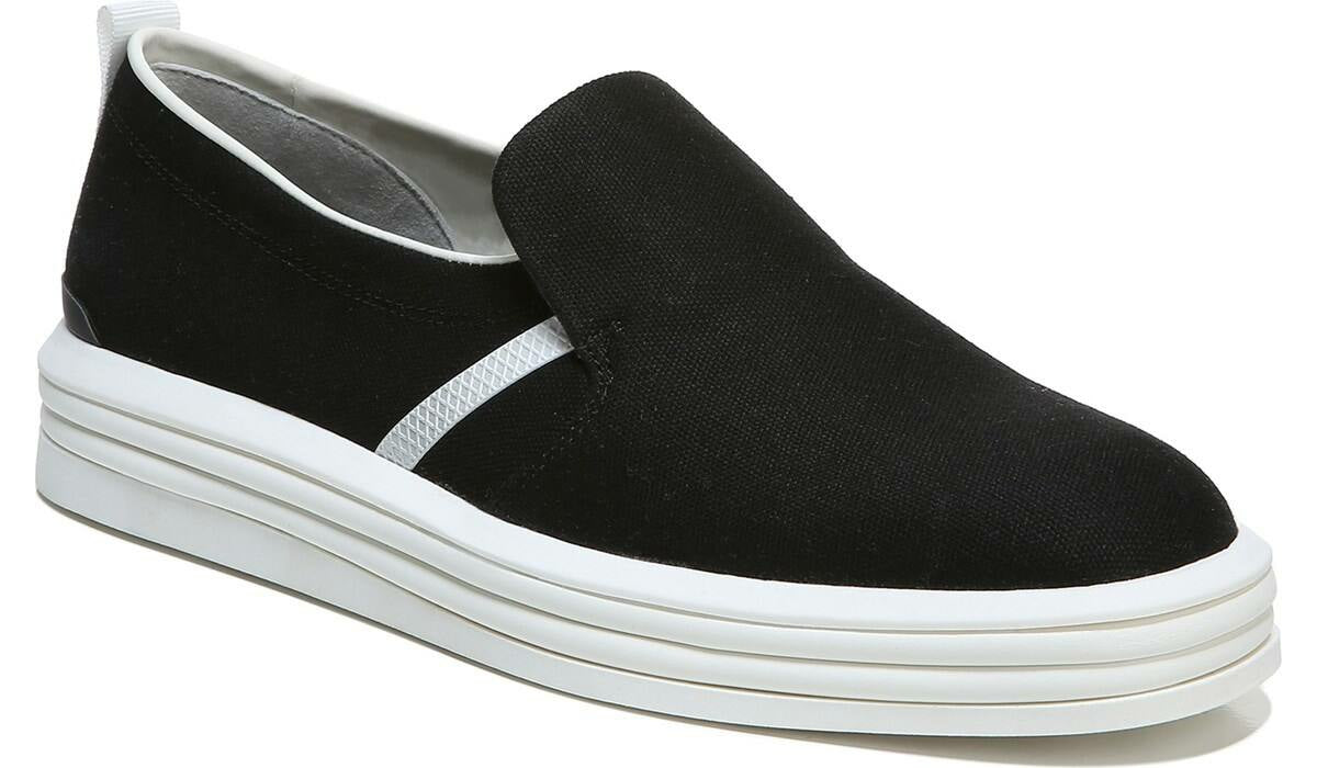 Franco Maldives Slip On Sneaker - Black Canvas