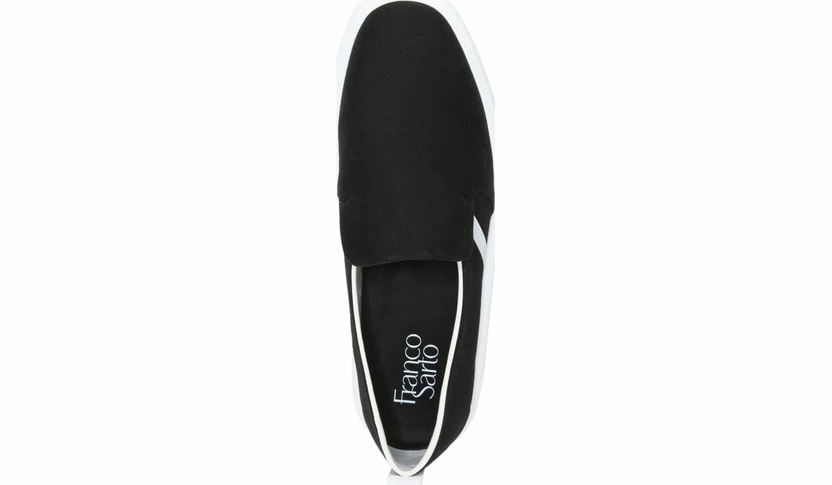Franco Maldives Slip On Sneaker - Black Canvas