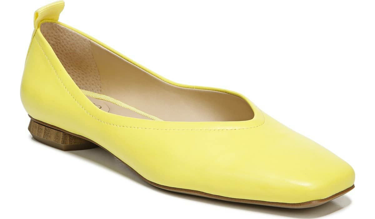 Franco Ailee Flat - Yellow Leather