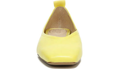 Franco Ailee Flat - Yellow Leather