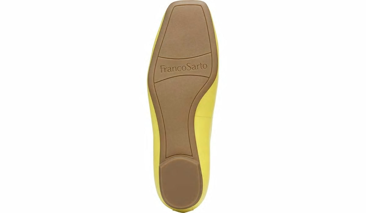 Franco Ailee Flat - Yellow Leather