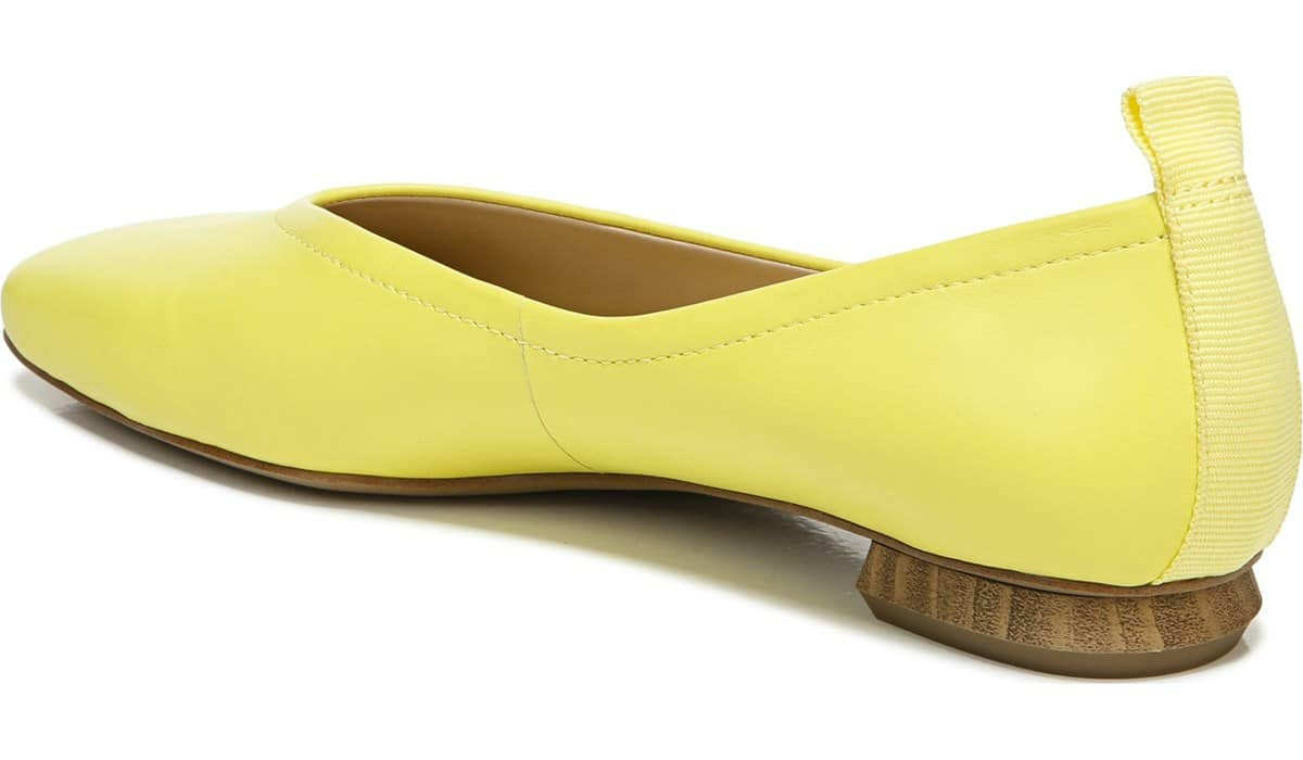 Franco Ailee Flat - Yellow Leather