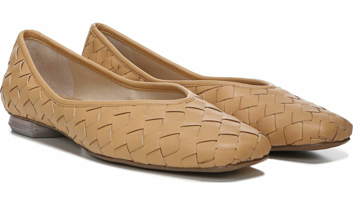 Franco Ailee 4 Flat - Camel Washed Faux Leather