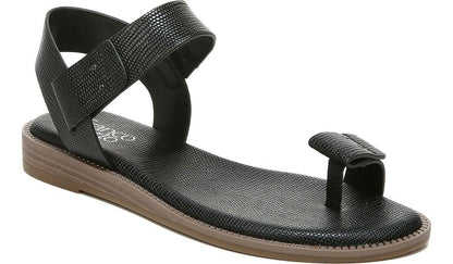 Franco Geranio Sandal - Black Snake Print Faux Leather