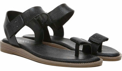 Franco Geranio Sandal - Black Snake Print Faux Leather