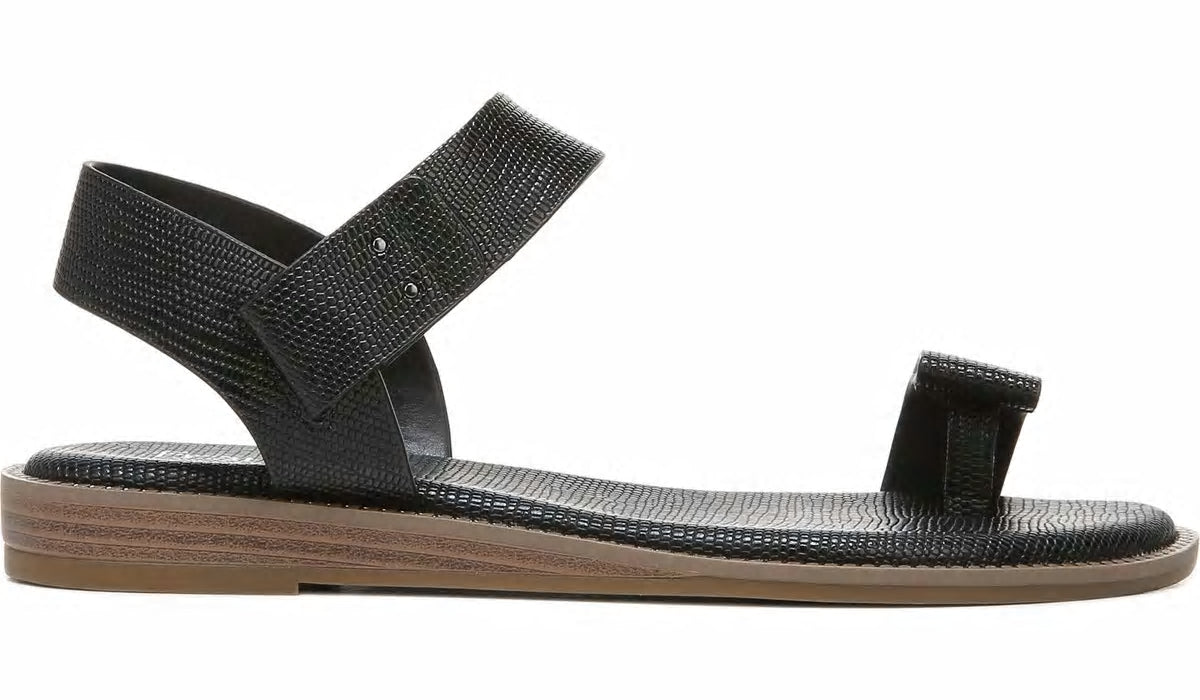 Franco Geranio Sandal - Black Snake Print Faux Leather