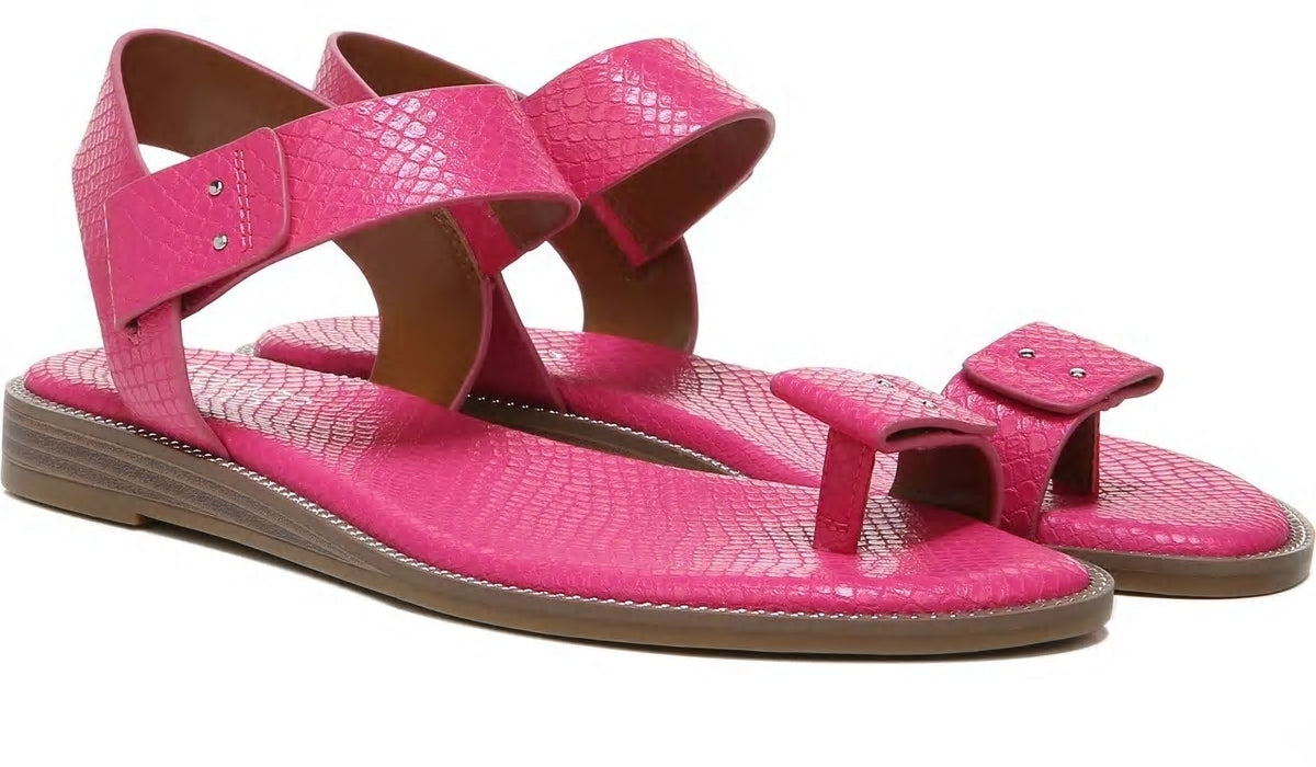 Franco Geranio Sandal - Fushcia Snake Faux Leather