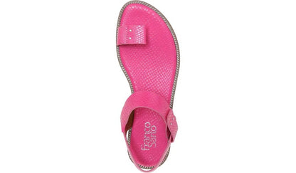 Franco Geranio Sandal - Fushcia Snake Faux Leather