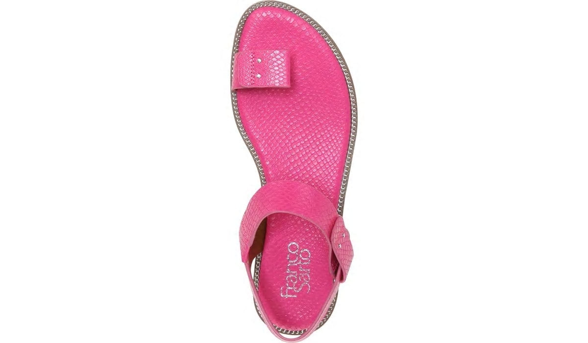 Franco Geranio Sandal - Fushcia Snake Faux Leather