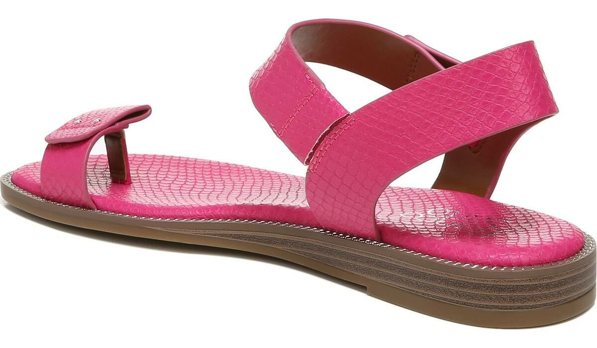 Franco Geranio Sandal - Fushcia Snake Faux Leather