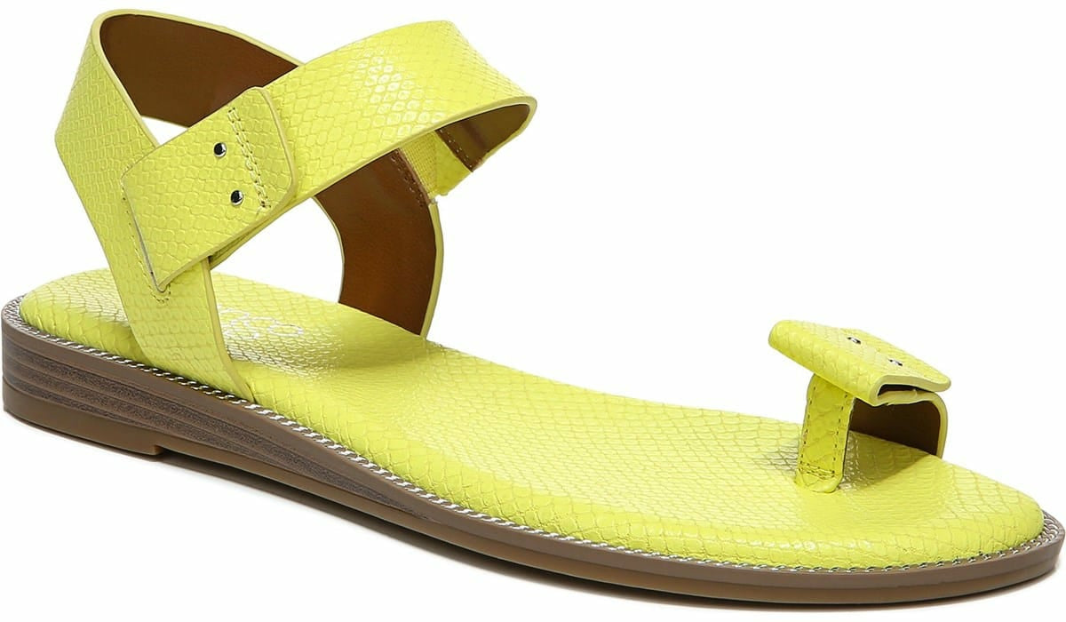 Franco Geranio Sandal - Limeade Snake Faux Leather