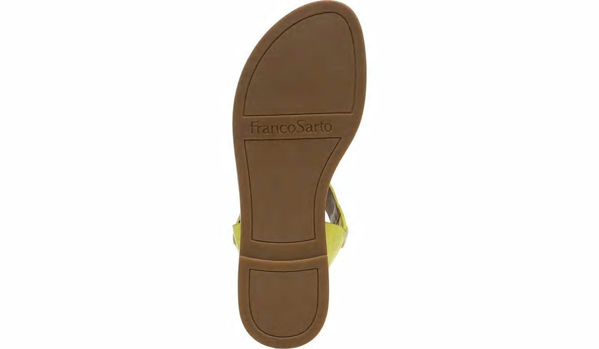 Franco Geranio Sandal - Limeade Snake Faux Leather