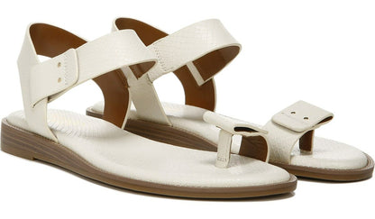 Franco Geranio Sandal - Linen Snake Print Faux Leather