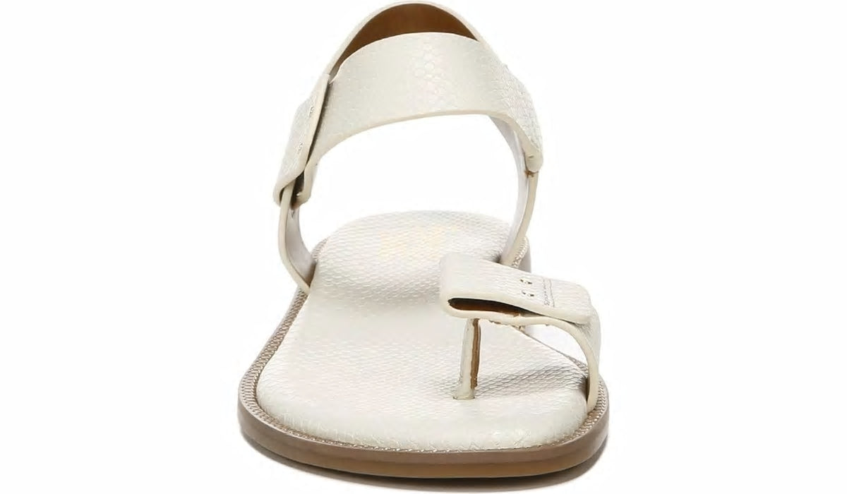 Franco Geranio Sandal - Linen Snake Print Faux Leather