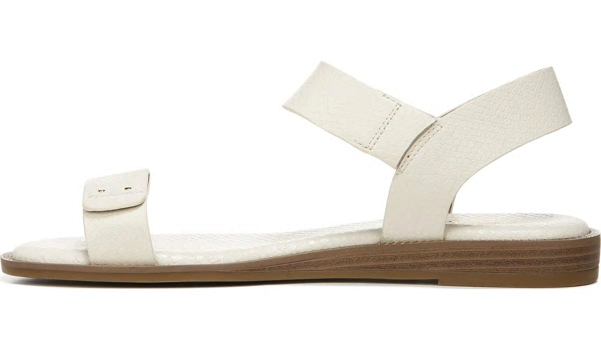 Franco Geranio Sandal - Linen Snake Print Faux Leather