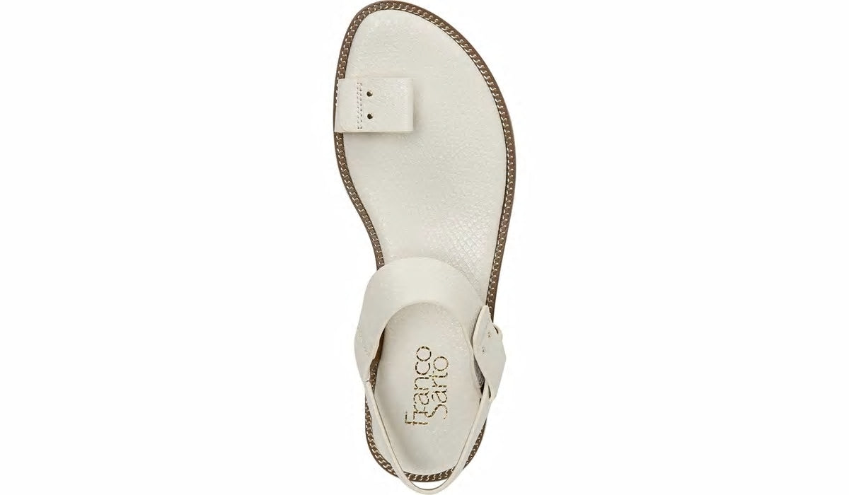 Franco Geranio Sandal - Linen Snake Print Faux Leather