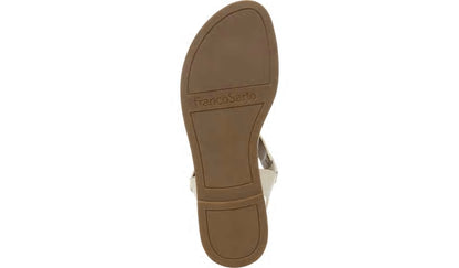 Franco Geranio Sandal - Linen Snake Print Faux Leather