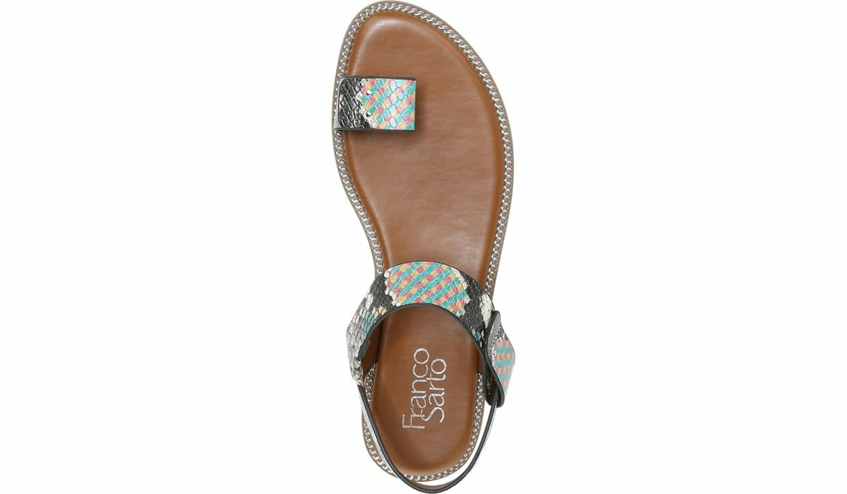 Franco Geranio Sandal - Yellow Snake Faux Leather