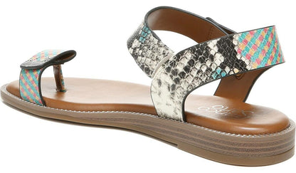 Franco Geranio Sandal - Yellow Snake Faux Leather