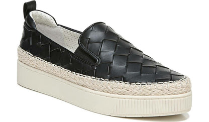 Franco Homer 3 Platform Slip On Sneaker - Black Faux Leather