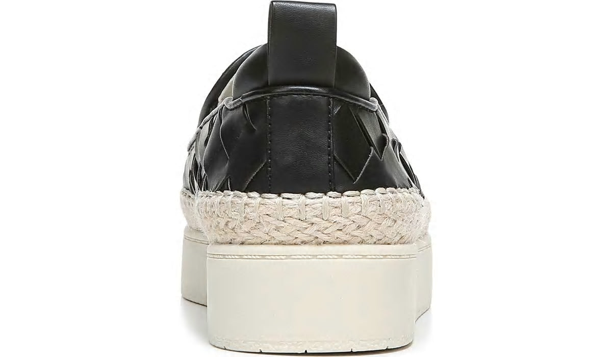Franco Homer 3 Platform Slip On Sneaker - Black Faux Leather