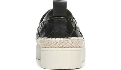 Franco Homer 3 Platform Slip On Sneaker - Black Faux Leather