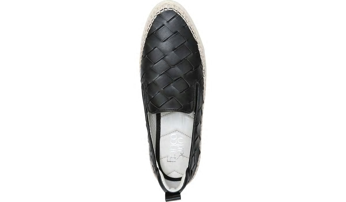 Franco Homer 3 Platform Slip On Sneaker - Black Faux Leather