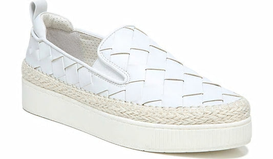 Franco Homer 3 Platform Slip On Sneaker - White Fabric