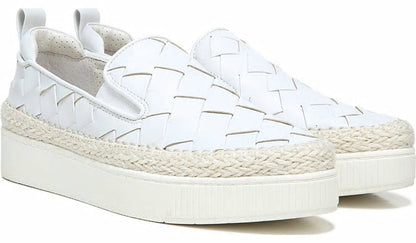 Franco Homer 3 Platform Slip On Sneaker - White Fabric