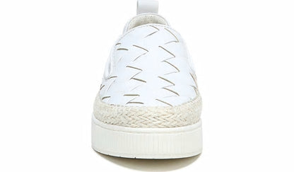 Franco Homer 3 Platform Slip On Sneaker - White Fabric
