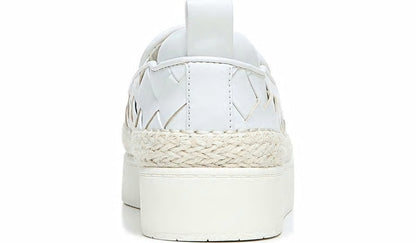 Franco Homer 3 Platform Slip On Sneaker - White Fabric